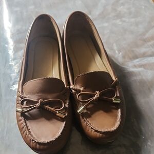 Michael Kors Brown Leather Loafers